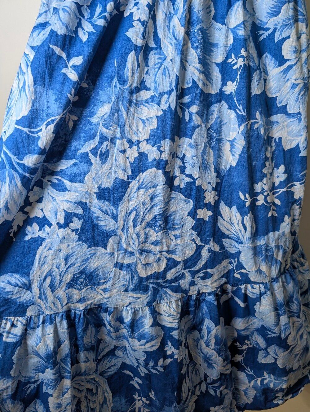 Joie Blue Floral Maxi Dress Size 10 Cottagecore Coastal Garden Party Feminine - Picture 4 of 11